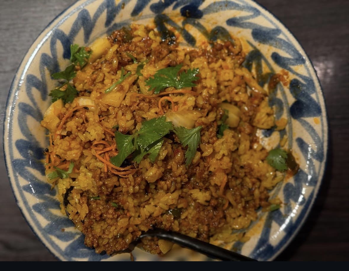 ほうれん草とチーズのカレー